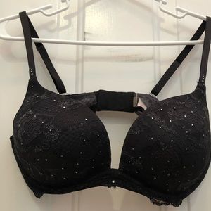 Victoria’s secret biofit push-up, black & sparkle